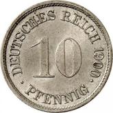 Obverse 10 Pfennig 1900 G