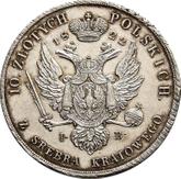 Reverse 10 Zlotych 1822 IB