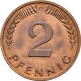 Obverse 2 Pfennig 1961 D