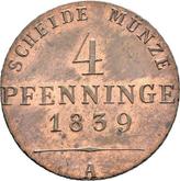 Reverse 4 Pfennig 1839 A