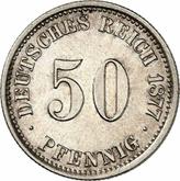 Obverse 50 Pfennig 1877 C