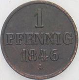 Reverse Pfennig 1846 A