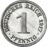 Obverse 1 Pfennig 1917 G