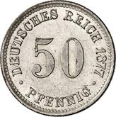 Obverse 50 Pfennig 1877 B