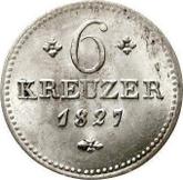 Reverse 6 Kreuzer 1827