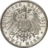 Reverse 2 Mark 1911 A Saxe-Coburg-Gotha