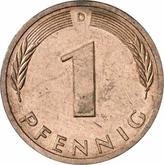Obverse 1 Pfennig 1984 D