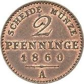 Reverse 2 Pfennig 1860 A