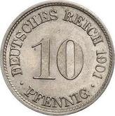 Obverse 10 Pfennig 1901 F