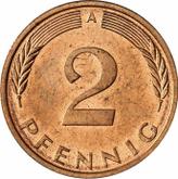 Obverse 2 Pfennig 1995 A