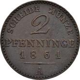 Reverse 2 Pfennig 1861 A
