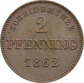Reverse 2 Pfennig 1862