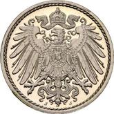 Reverse 5 Pfennig 1910 J