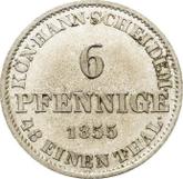 Reverse 6 Pfennig 1855 B