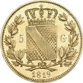 Reverse 5 Gulden 1819
