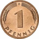 Obverse 1 Pfennig 1984 G