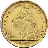 Reverse 2 Pesos 1859