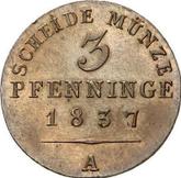 Reverse 3 Pfennig 1837 A