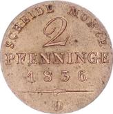 Reverse 2 Pfennig 1836 D