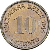 Obverse 10 Pfennig 1915 J
