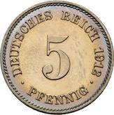 Obverse 5 Pfennig 1912 J