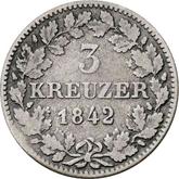 Reverse 3 Kreuzer 1842