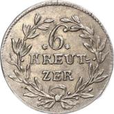 Reverse 6 Kreuzer 1815