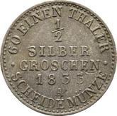 Reverse 1/2 Silber Groschen 1833 A