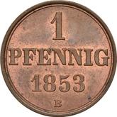 Reverse Pfennig 1853 B