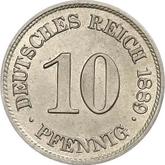 Obverse 10 Pfennig 1889 E