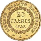 Reverse 20 Francs 1848 A