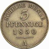 Reverse 3 Pfennig 1850 A