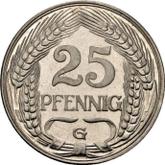 Obverse 25 Pfennig 1911 G