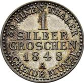 Reverse Silber Groschen 1848 A