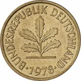 Reverse 5 Pfennig 1978 F