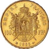 Reverse 100 Francs 1858 BB