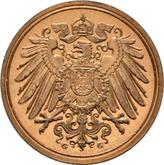 Reverse 1 Pfennig 1910 G