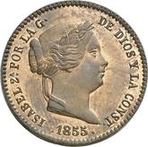 Obverse 10 Céntimos de real 1855