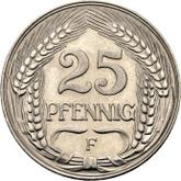 Obverse 25 Pfennig 1910 F