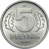 Obverse 5 Pfennig 1980 A