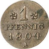 Reverse 1 Pfennig 1804 A