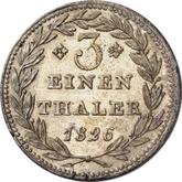 Reverse 1/3 Thaler 1826