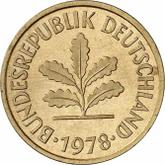 Reverse 5 Pfennig 1978 G