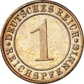 Obverse 1 Reichspfennig 1925 G