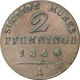 Reverse 2 Pfennig 1840 A