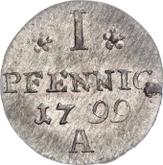 Reverse 1 Pfennig 1799 A