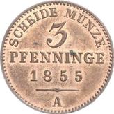 Reverse 3 Pfennig 1855 A