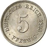 Obverse 5 Pfennig 1893 J
