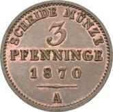 Reverse 3 Pfennig 1870 A