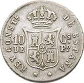 Reverse 10 Centavos 1881